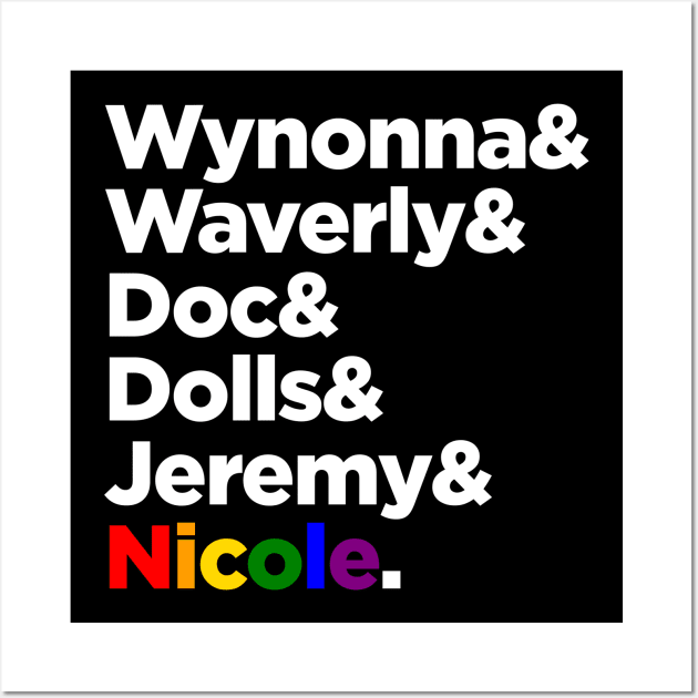 Wynonna Earp and the gang tshirt Wall Art by Maudeline